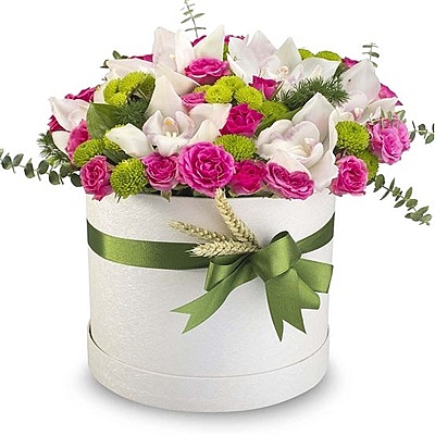 Orchid and Rose in a Box