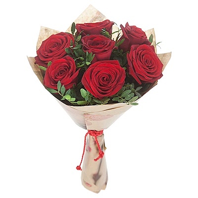 Bouquet of 7 Red Roses